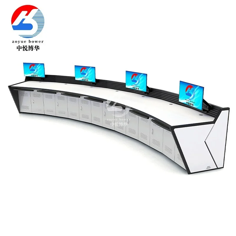 监控室操作台弧形调度台办公桌KS