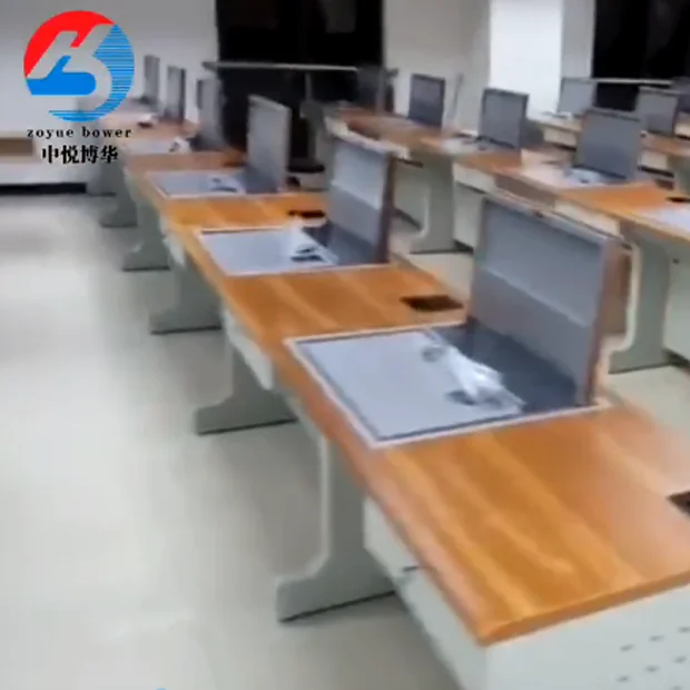 多人位电脑桌视频